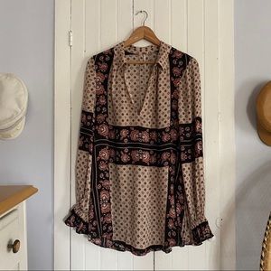 Free People Border Print Tunic (S)